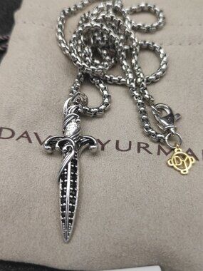 David Yurman 925 Silver Necklaces with Original Pouch